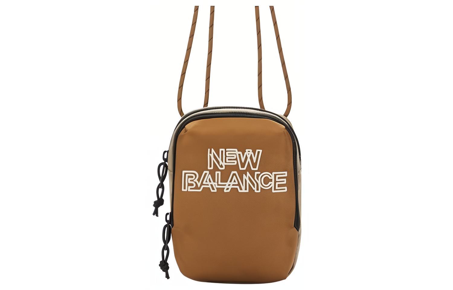 

New Balance Холщовая сумка с карманом для телефона через плечо кроссбоди унисекс карамельная, Caramel