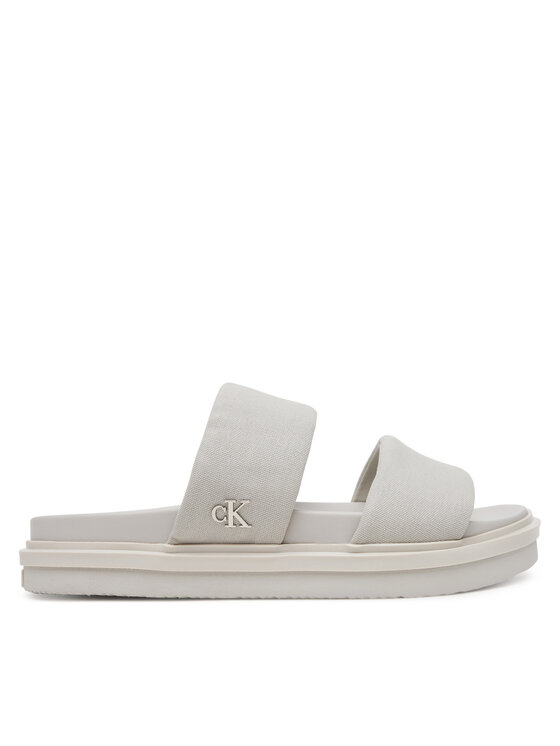 

Мюли Flat Molded Dbl Bar Sandal Cv YM0YM01222 Calvin Klein Jeans, серый