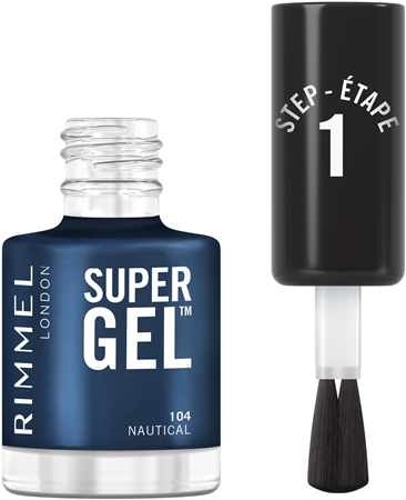 Гибридный лак для ногтей без использования уф/светодиодной лампы Rimmel Super Gel, 104 Nautical 12 ml — фото 2
