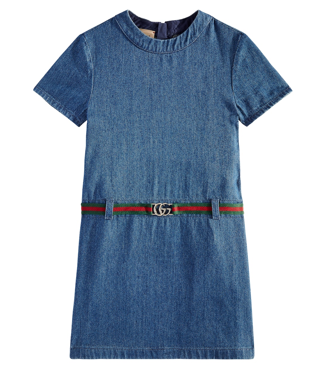

Джинсовое платье с поясом Gucci Kids, Blue/Mix
