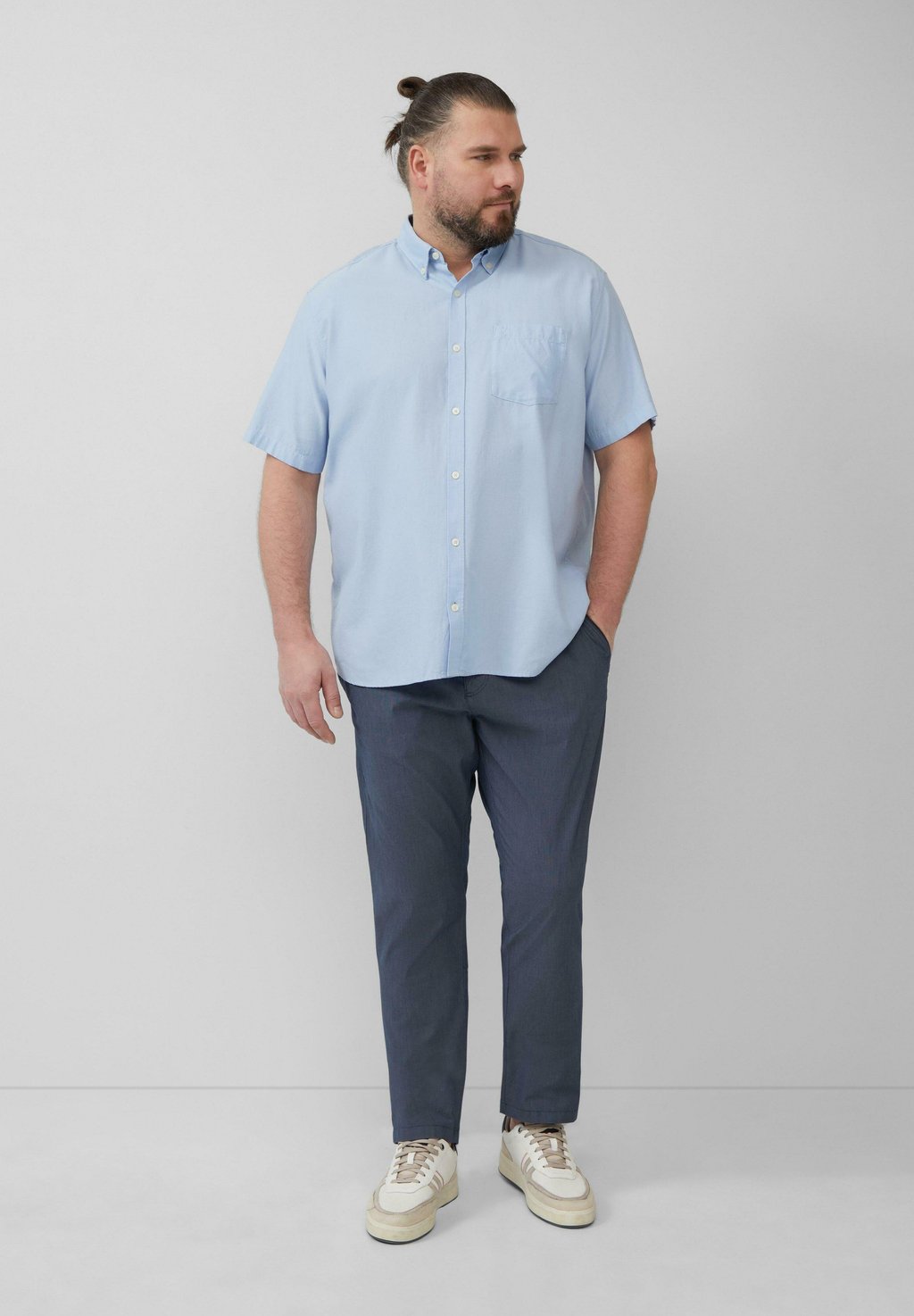 

Рубашка REGULAR FIT KURZÄRMELIGES s.Oliver, светло-голубой