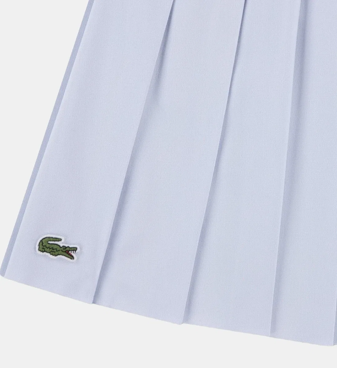Юбка плиссе с фирменным логотипом Lacoste, голубой — фото 3