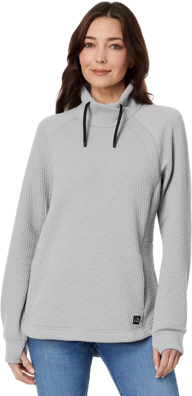 

Пуловер Ridgeknit с перекрестным вырезом L.L.Bean, цвет Shale Gray/Black