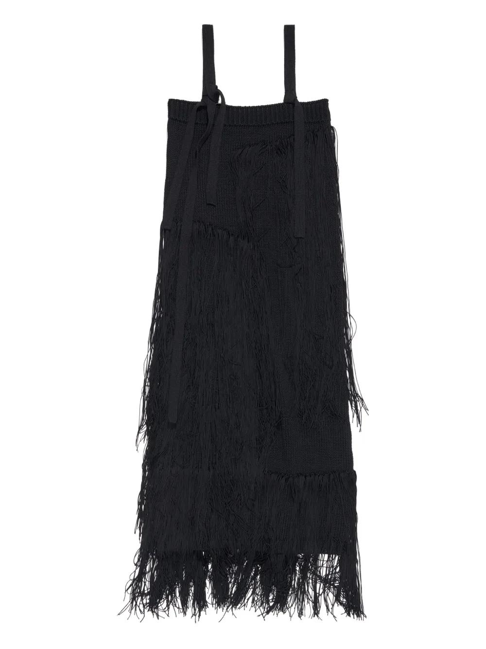 

Трикотажное миди-платье с бахромой Bimba y Lola, черный
