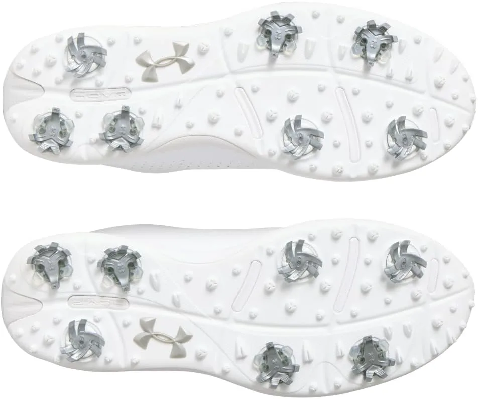 Мужские гольф-кроссовки Under Armour Drive Fade, белый/металлик серебристый — фото 3