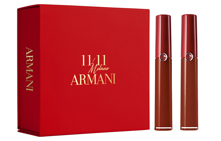 GIORGIO ARMANI Набор макияжа Redtube Lip Love подарочная коробка Velour Matte 2 шт упаковка — фото 2