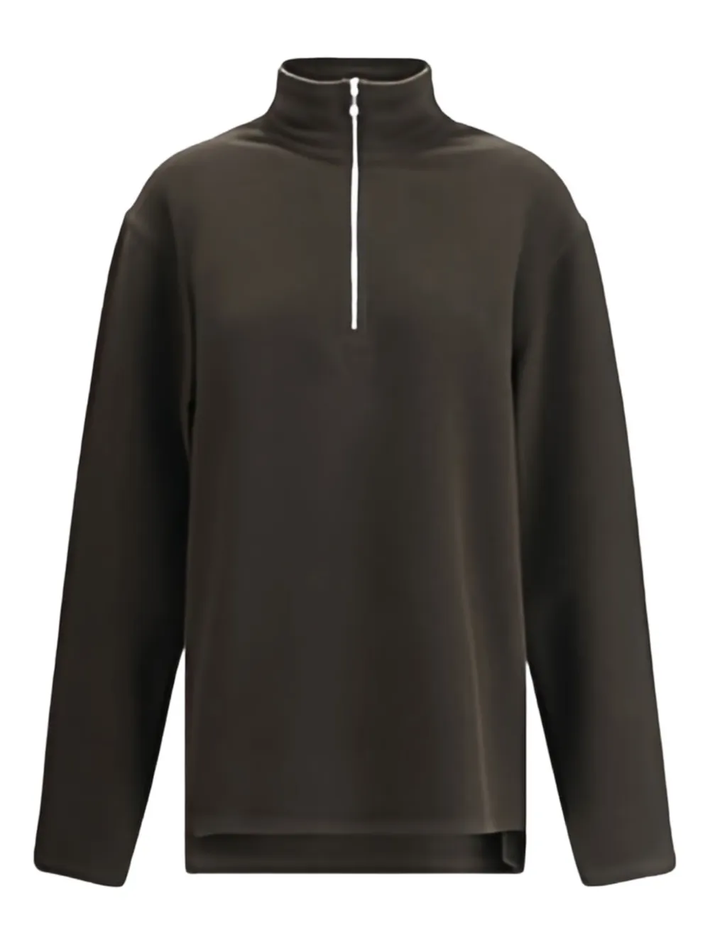 

Куртка с воротником-стойкой и наполовину застегивающейся молнией Rier, коричневый