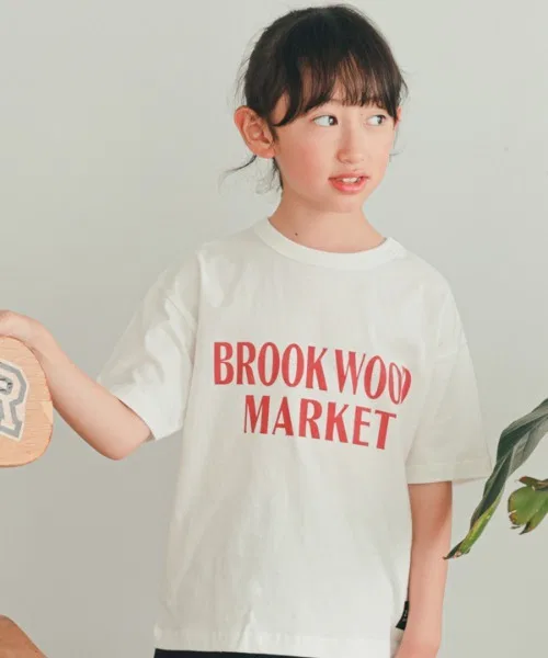 Детская футболка ZERO standerd BROOK WOOD MARKET белая