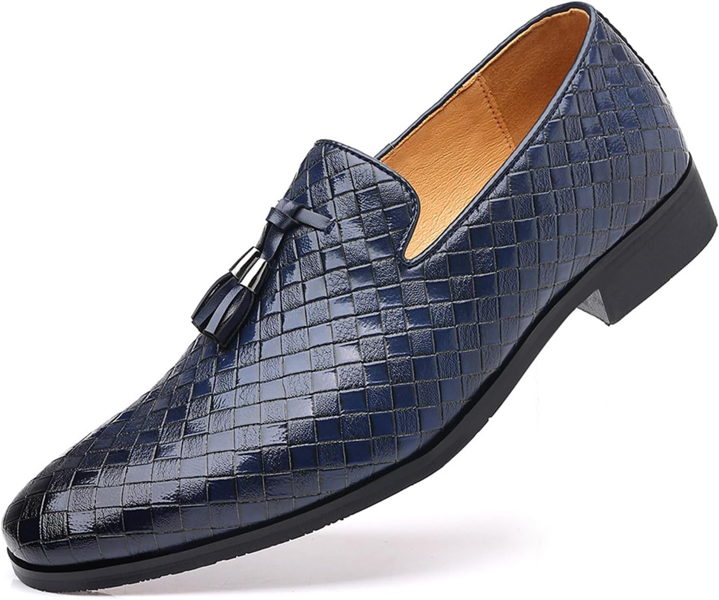 

Мужские лоферы KYOESCAI, классические оксфорды, удобные слипоны с кисточками, туфли для свадеб и вечеринок, синий