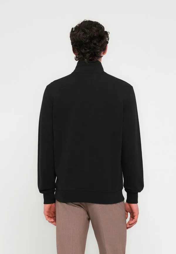 Толстовка с вышивкой флага из махровой ткани на молнии Tommy Hilfiger, Black — фото 3