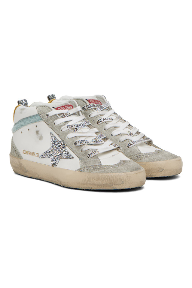 эксклюзивные кроссовки Off-White Mid Star от SSense Golden Goose, белый — фото 4
