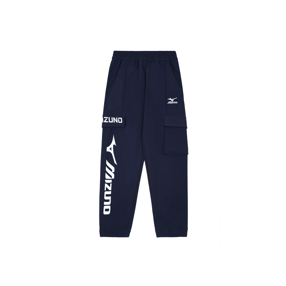 

Детские вязаные спортивные штаны Mizuno, темно-синий