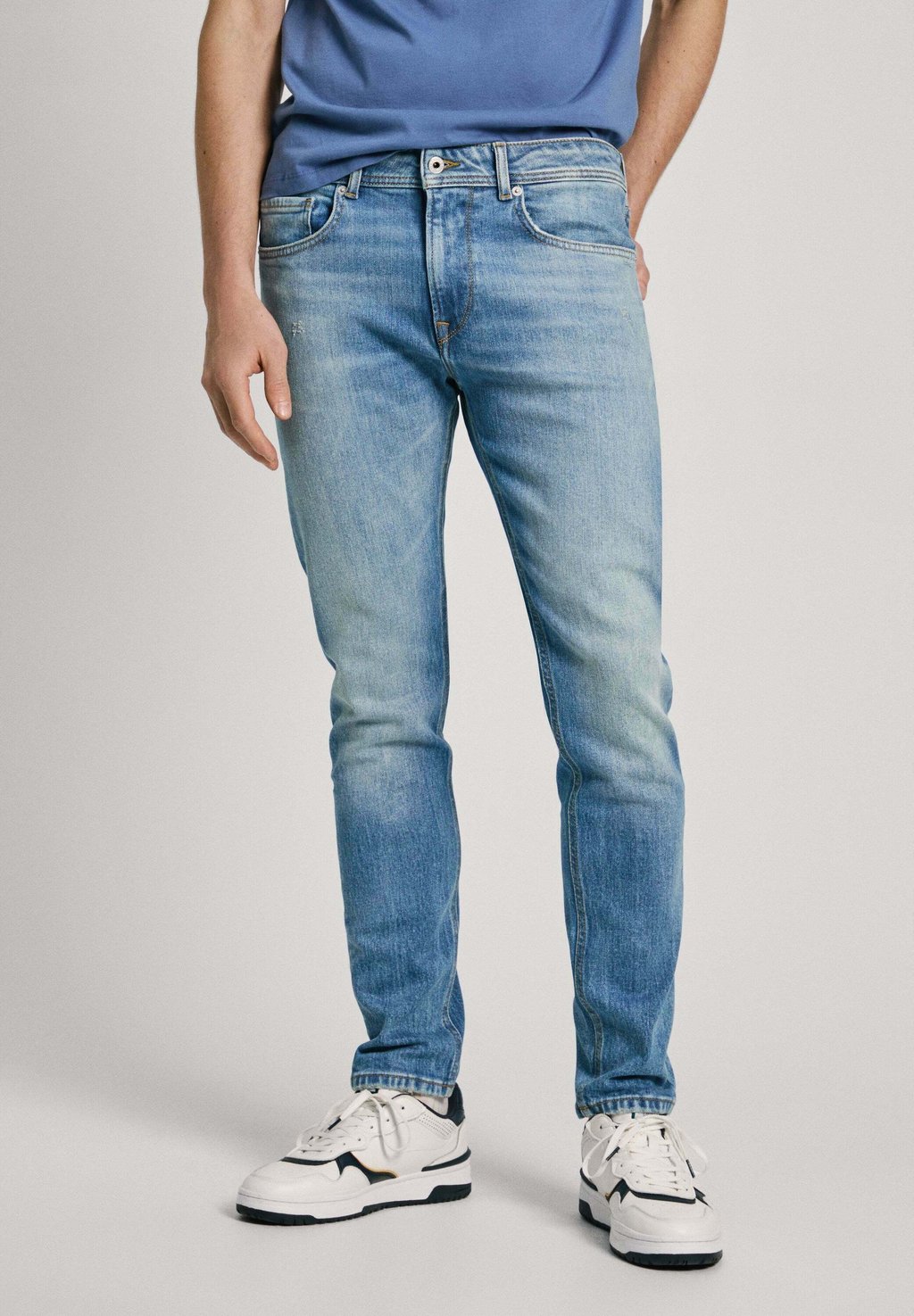 

Джинсы облегающего кроя TAPERED Pepe Jeans, синий деним