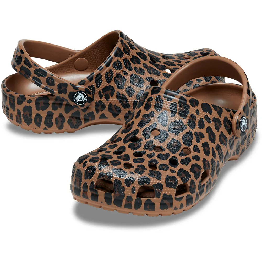 Классические сабо Crocs с животными, коричневый — фото 2