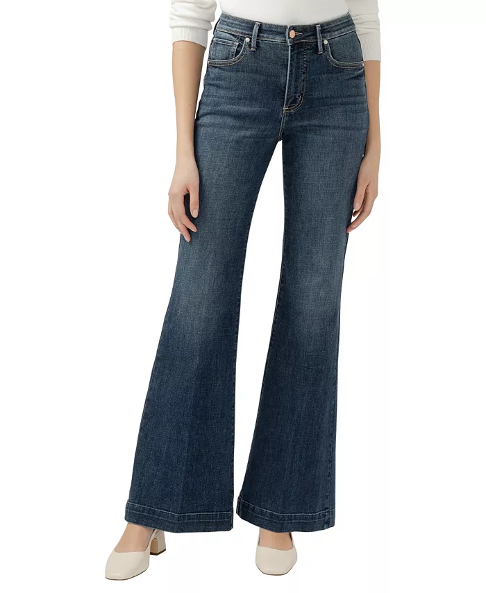 

Женские джинсы Isbister с высокой талией и расклешенным кроем Luxe Stretch Silver Jeans Co., синий