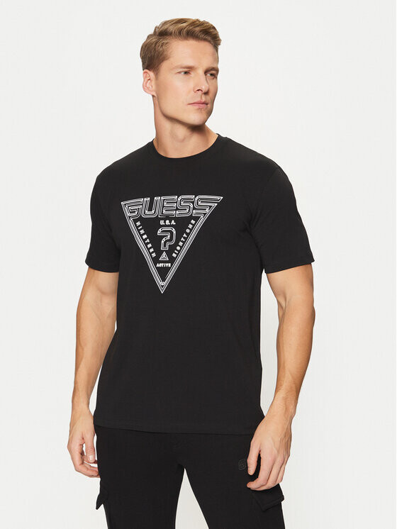 

Футболка стандартного кроя Guess, черный