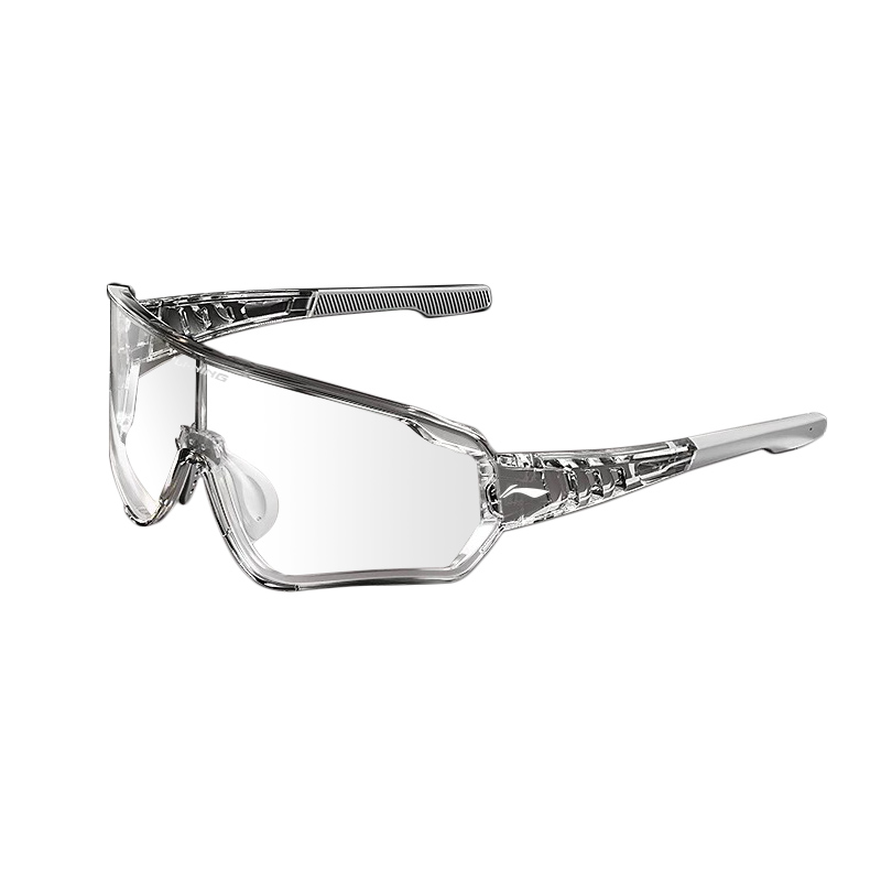 

Унисекс очки для вождения, велоспорта и бега с защитой от песка, солнца, ультрафиолета и сильного ветра LINING, 501 Bright Transparent/Light Mercury