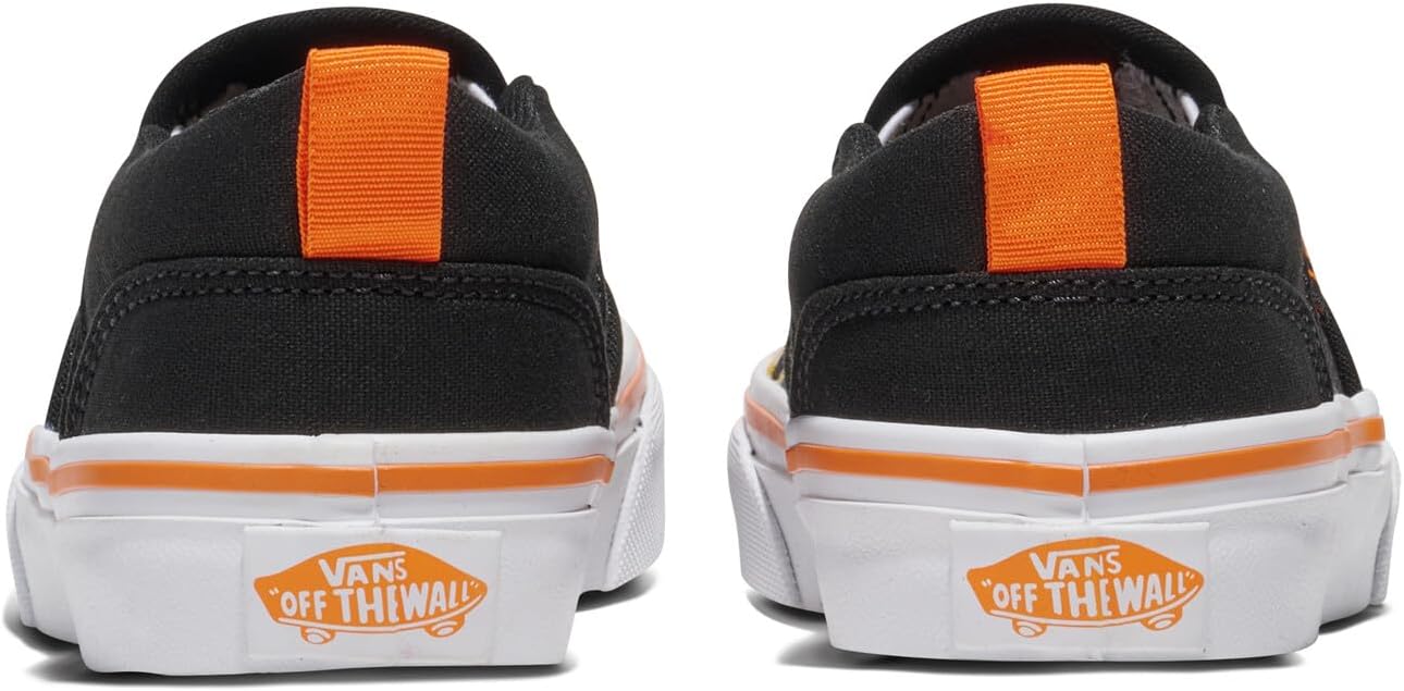 Кеды Vans Asher без шнурков для детей и подростков, черный — фото 3
