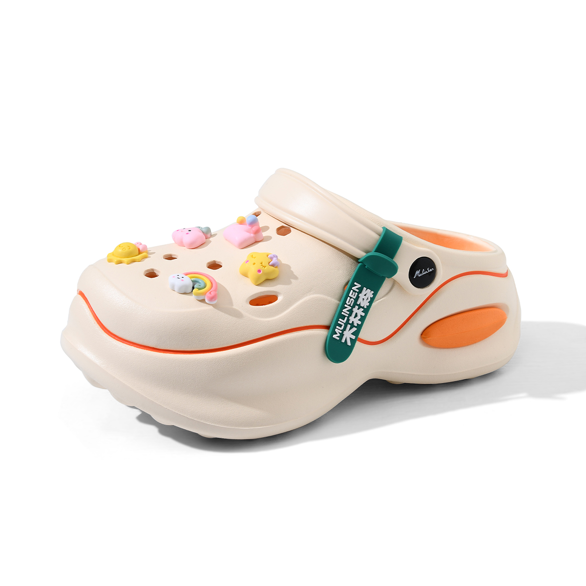 Сабо женские Mulinsen, Beige Orange
