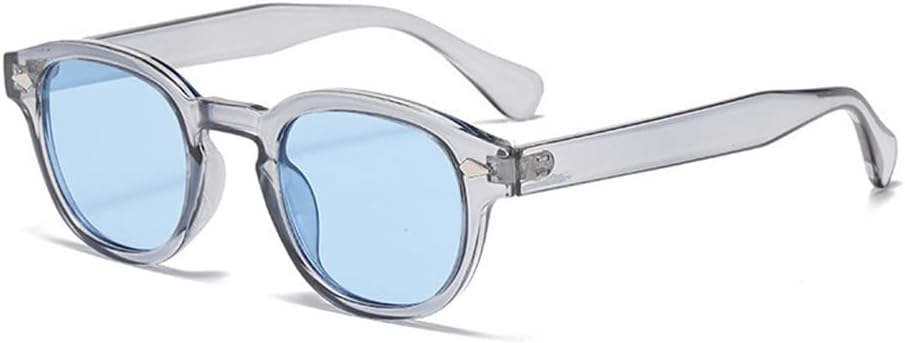 

Солнцезащитные очки с градиентным синим покрытием и круглыми заклепками UV400 для женщин и мужчин, для занятий спортом на открытом воздухе и верховой езды UYPTK, A6 Gray Blue