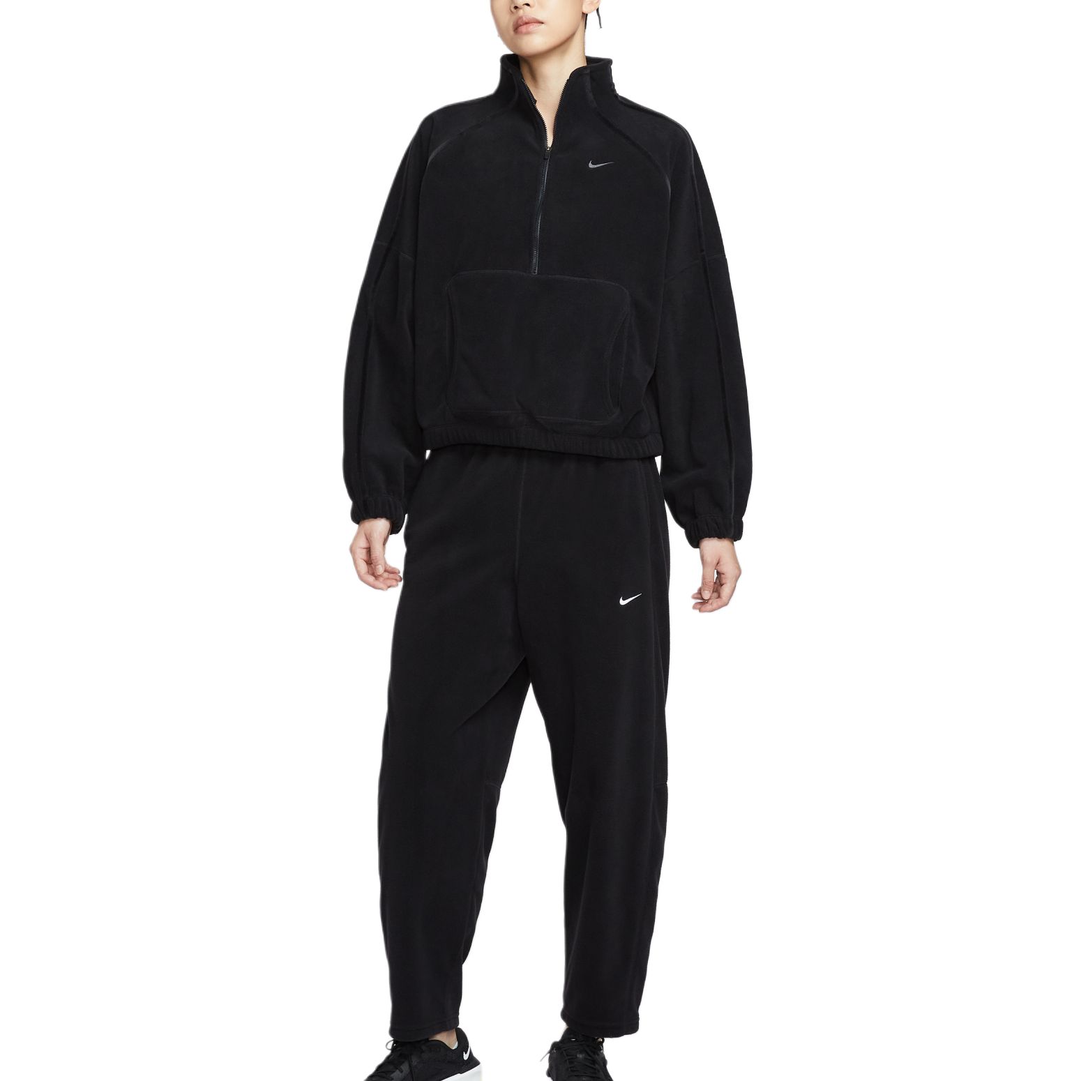 Therma FIT FW25 One Swoosh Sweatshirt Women's Nike, черный/серый — фото 4