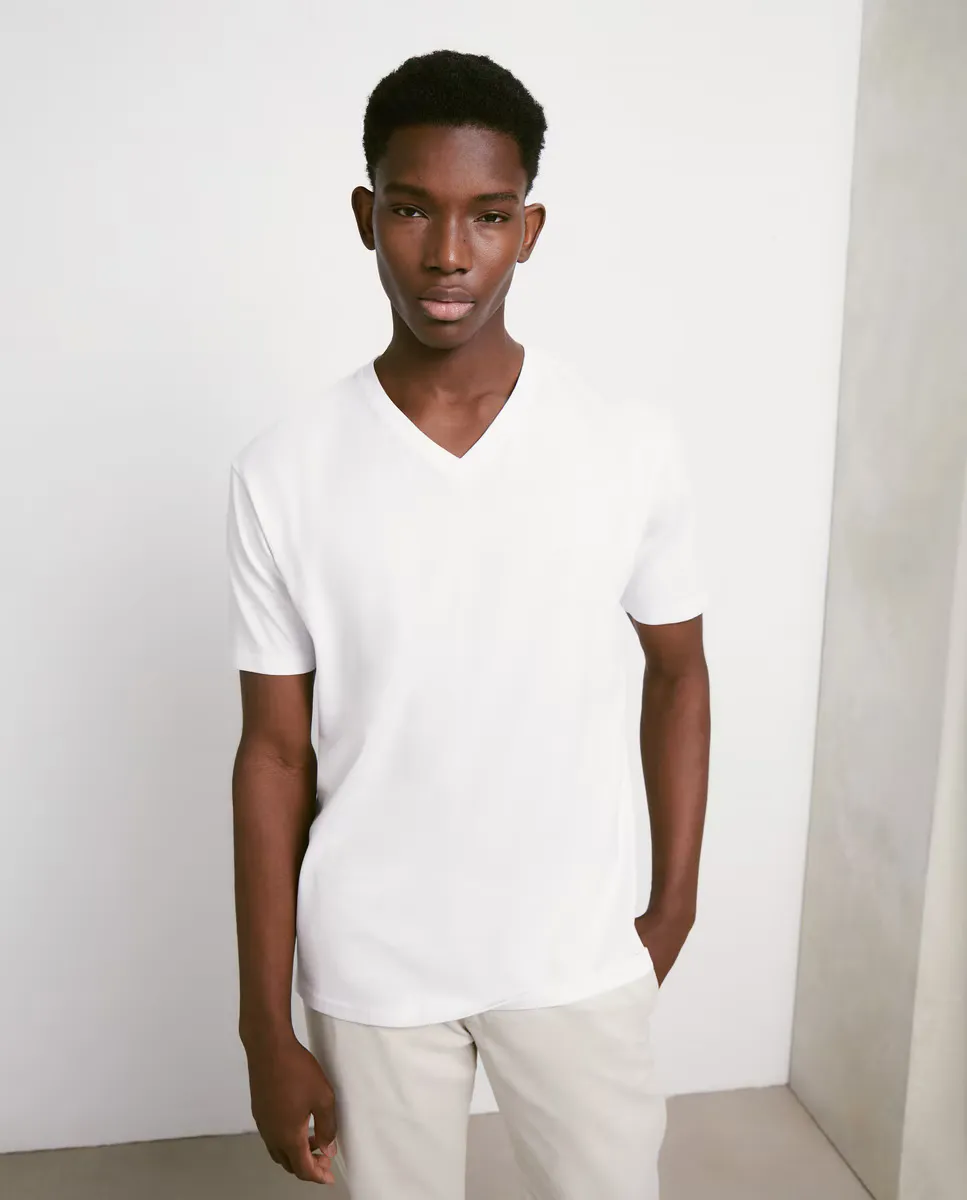 

Мужская однотонная футболка Easy Wear, белый