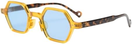 

Поляризованные многоугольные солнцезащитные очки для женщин, винтажные солнцезащитные очки с заклепками для мужчин, стильные очки с защитой от УФ-излучения UV400 MTZJH, C8