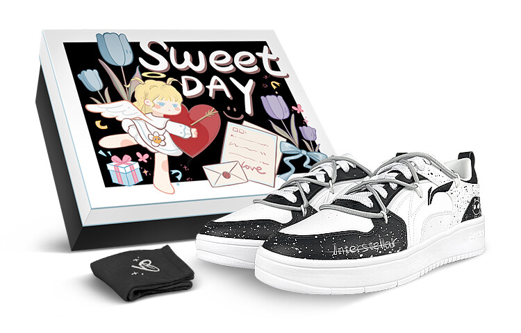 

Кроссовки LINING Spike Years Skateboard Shoes Men Low-Top White Black, Черный, Кроссовки LINING Spike Years Skateboard Shoes Men Low-Top White Black