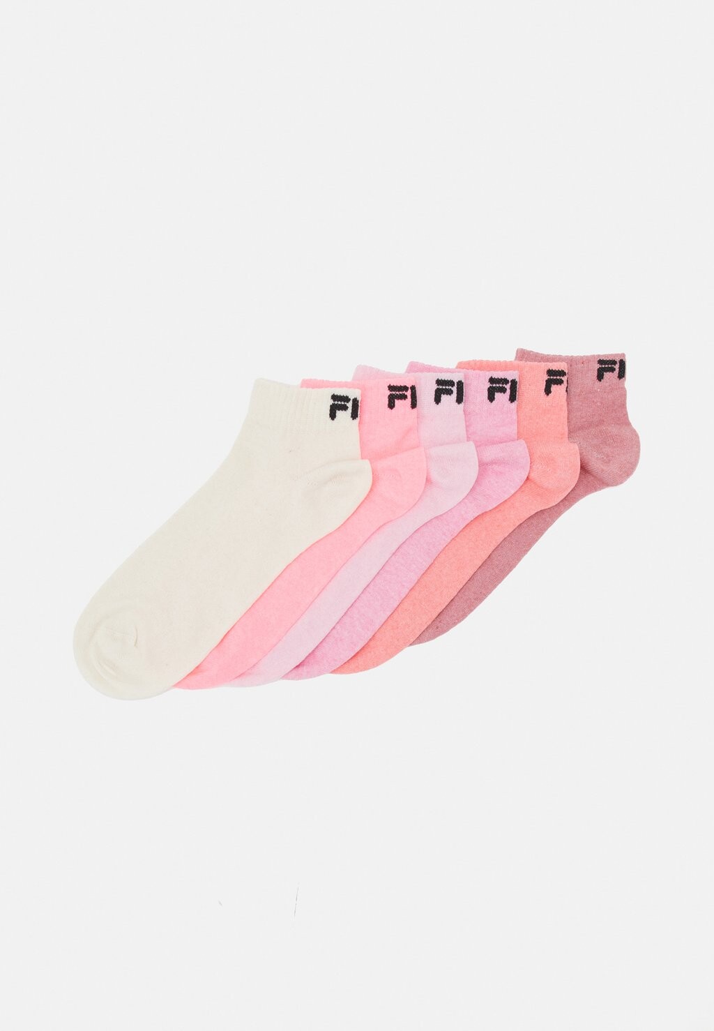 

Носки QUARTER SOCKS UNISEX 6 PACK Fila, цвет ecru/bubblegum/candy/peach/pion/dried rose