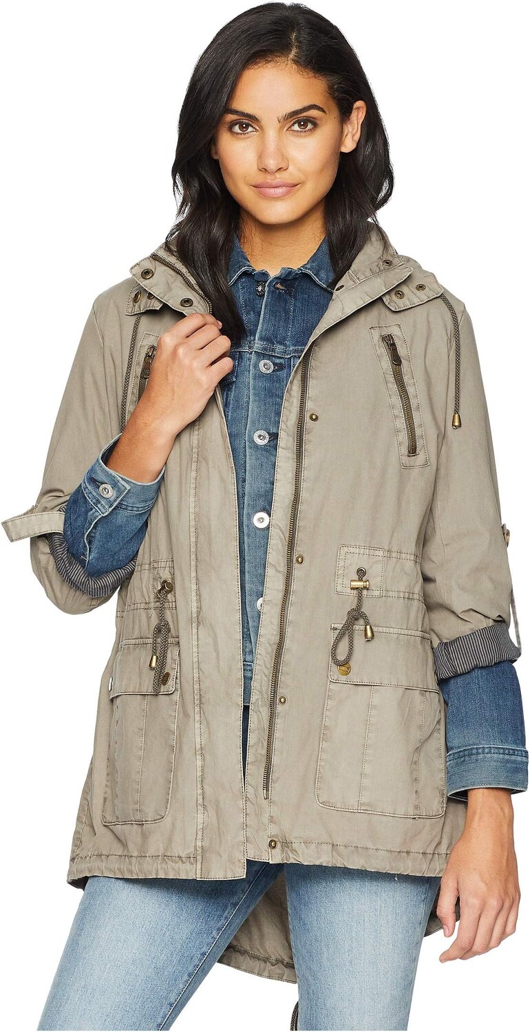 

Парка Levi's Fashion Light Weight Parka w/ Roll Up Sleeve, серый