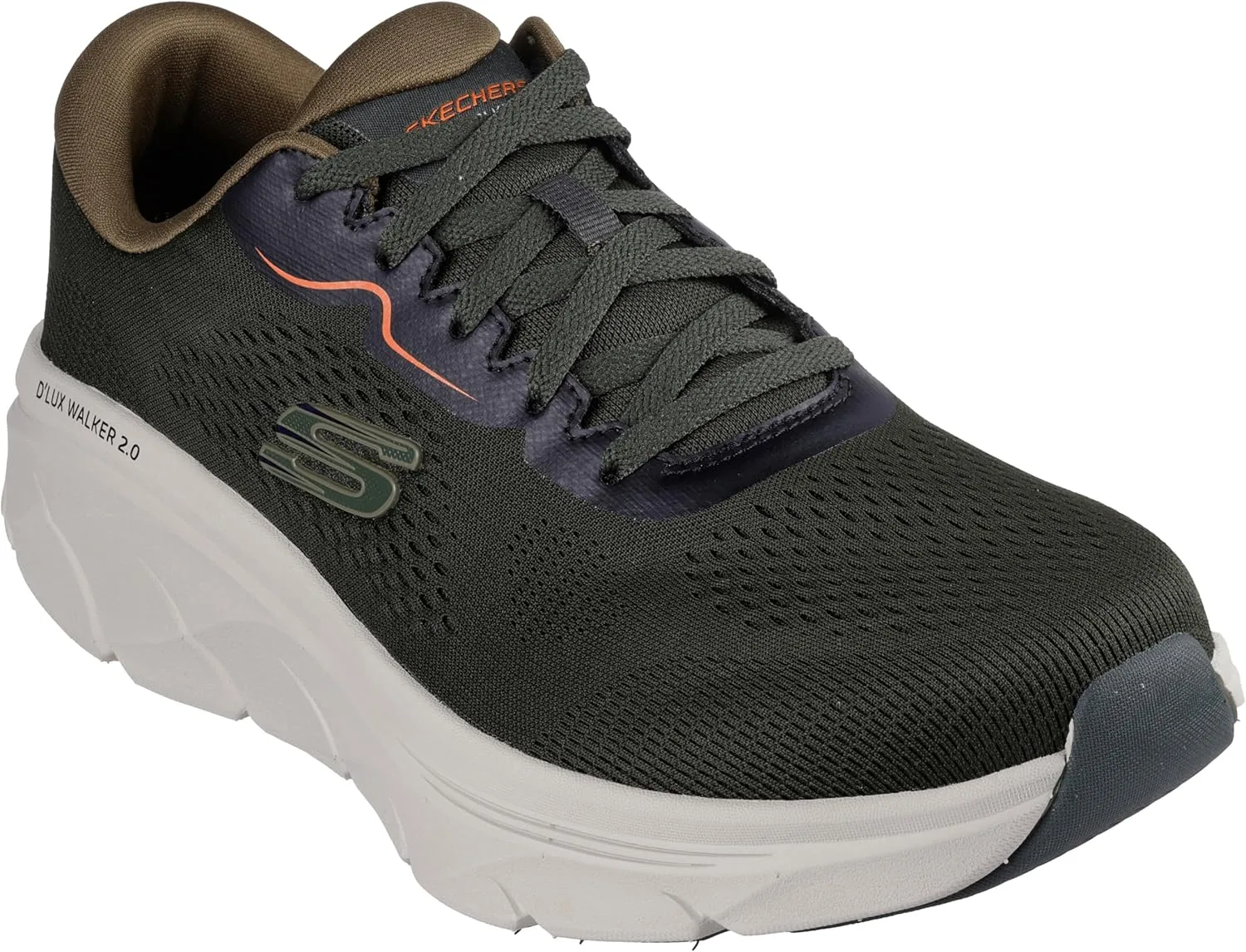 Мужские кроссовки Skechers 232714rust, оливковый — фото 4