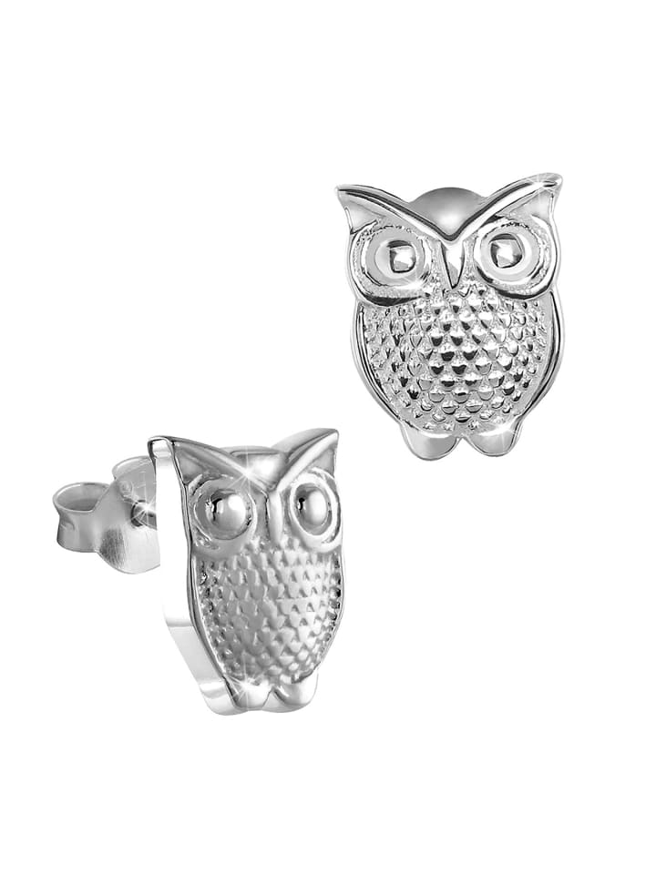 

Teenie-Weenie Детские серьги-гвоздики в виде совы из стерлингового серебра 925 пробы