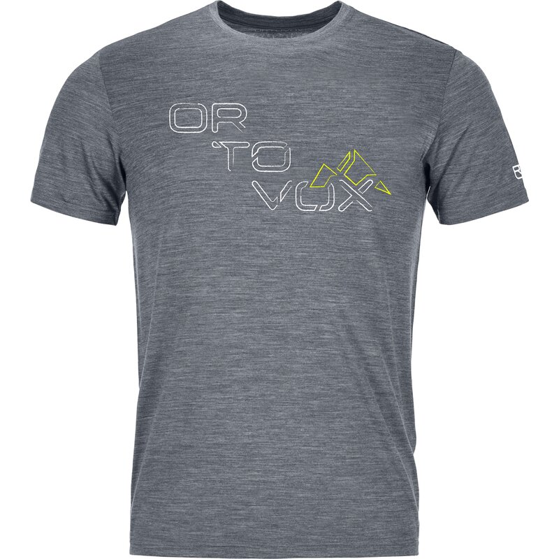 

Shirt 185 merino tangram logo ts m Ortovox, серый