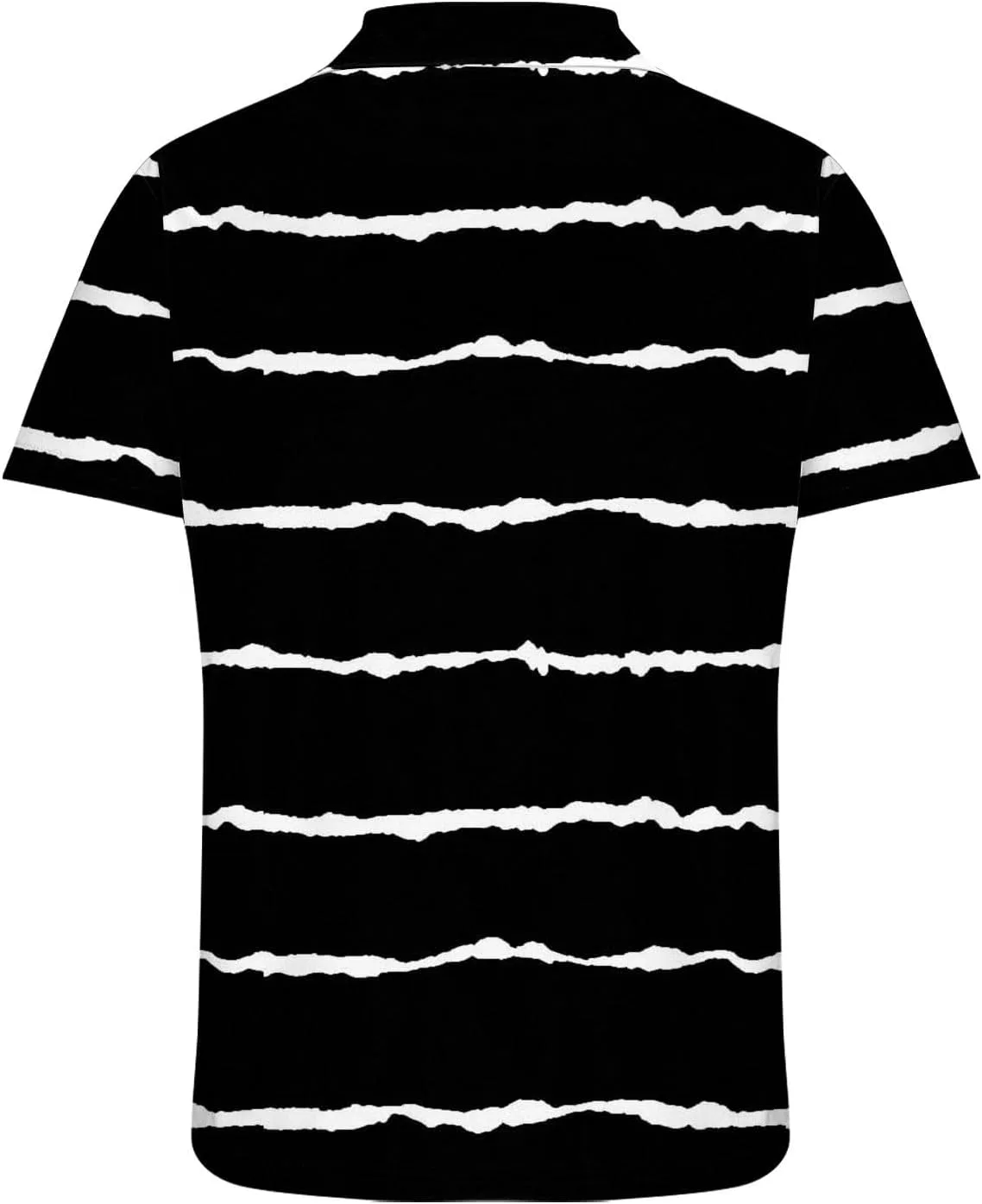 Футболка мужская с воротником-стойкой, Fishnet, бренд Generic, цвет S-266 Black — фото 3