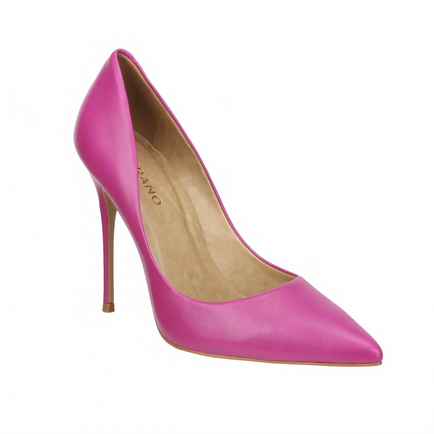 Женские туфли-лодочки Loretta из кожи маджента Carrano, Magenta