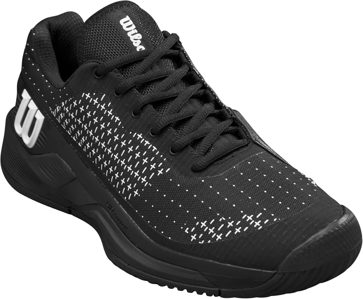 Кроссовки для тенниса Wilson Rush Pro Extra Duty, Black/White — фото 3