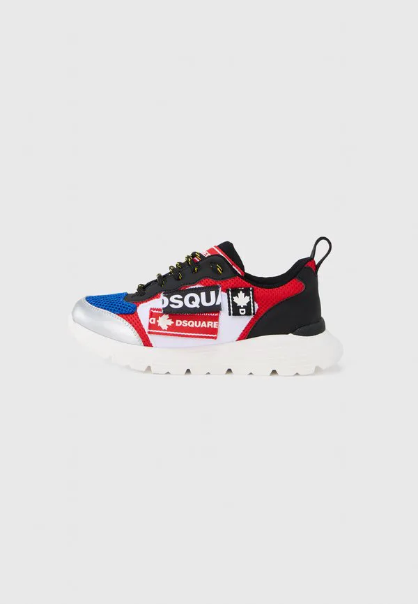 Кроссовки унисекс Dsquared2, Red/Silver-Coloured/Cobalt/Black/White