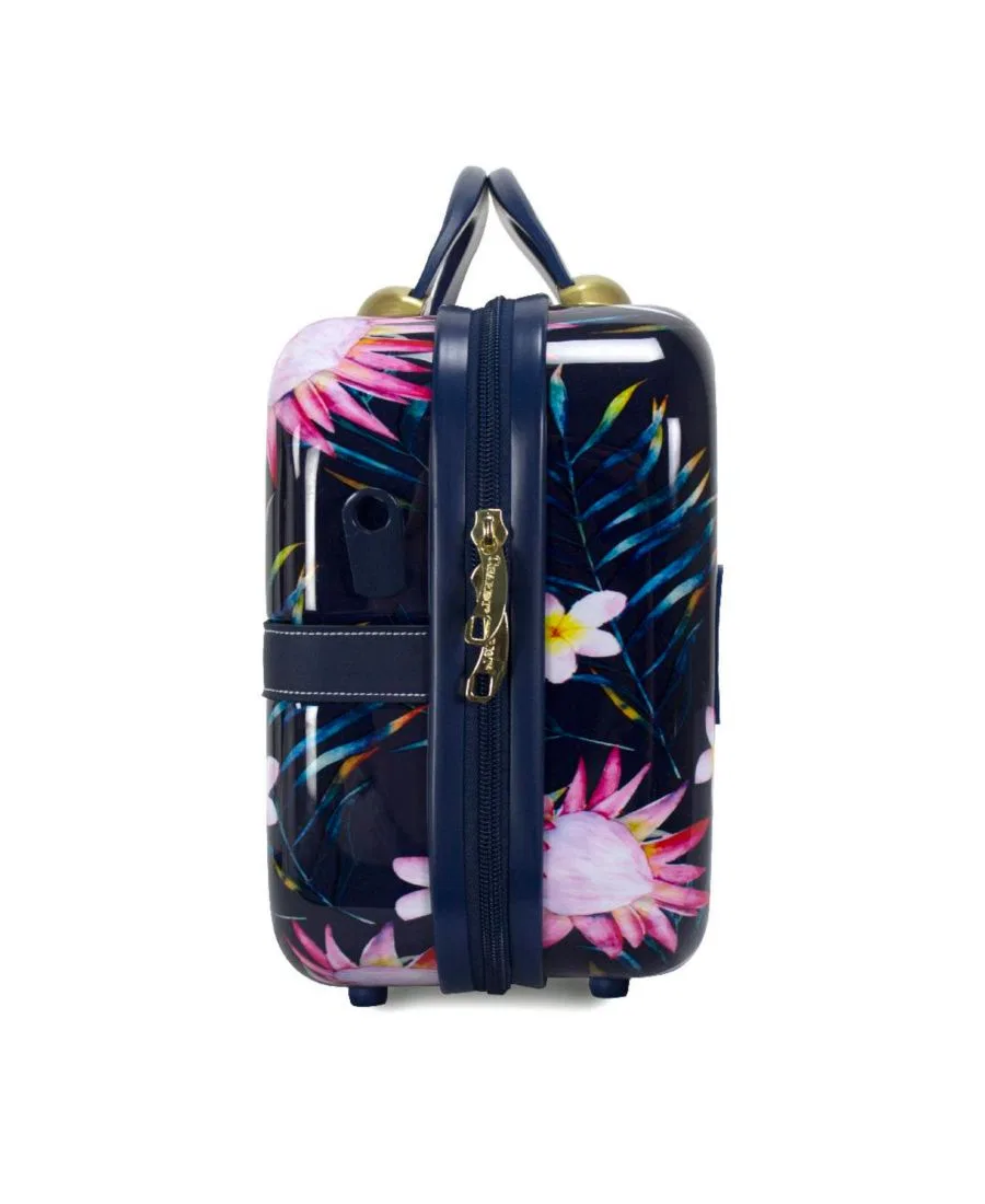 Косметичка Chariot Paradise Bloom Hardside с плечевым ремнем для женщин World Traveler — фото 3