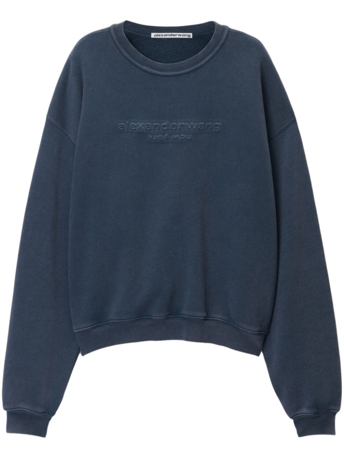 

Толстовка с тисненым логотипом Alexander Wang, синий