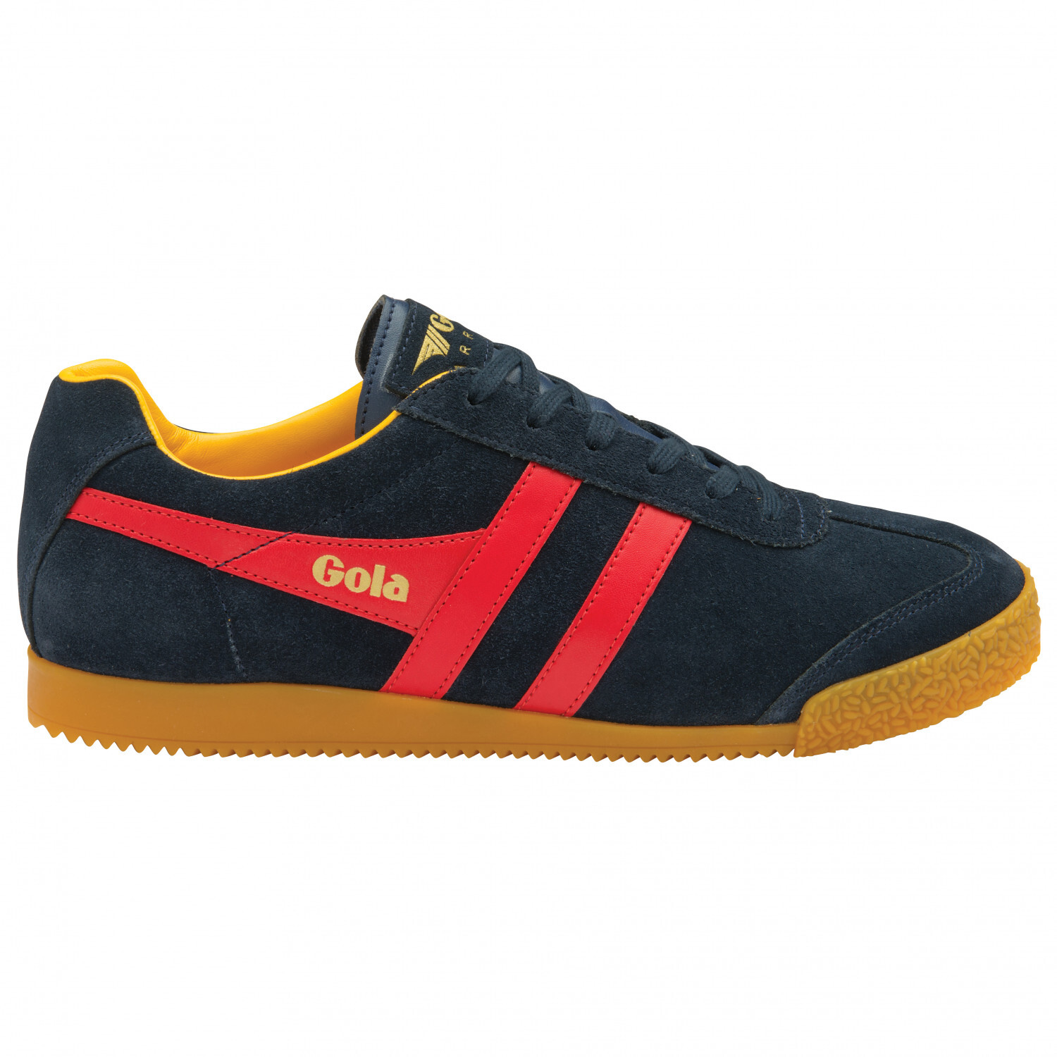 

Кроссовки Gola Women's Harrier Suede, цвет Navy/Red/Sun