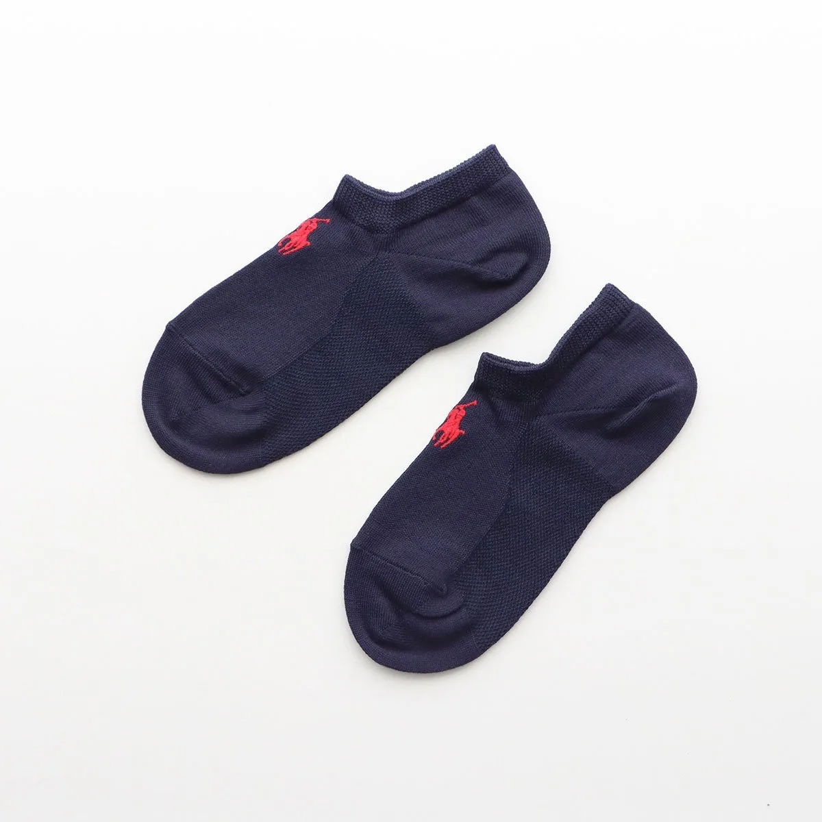 Носки из смесовой хлопковой ткани с широкой пяткой и сетчатой подошвой. Polo Ralph Lauren, 69. Midnight Blue