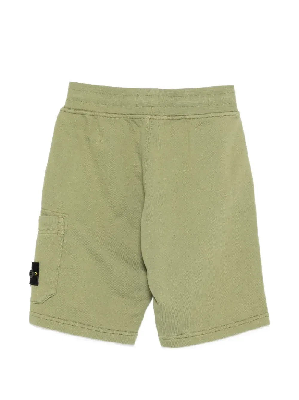 Шорты с нашивкой-логотипом Stone Island Junior, зеленый — фото 2