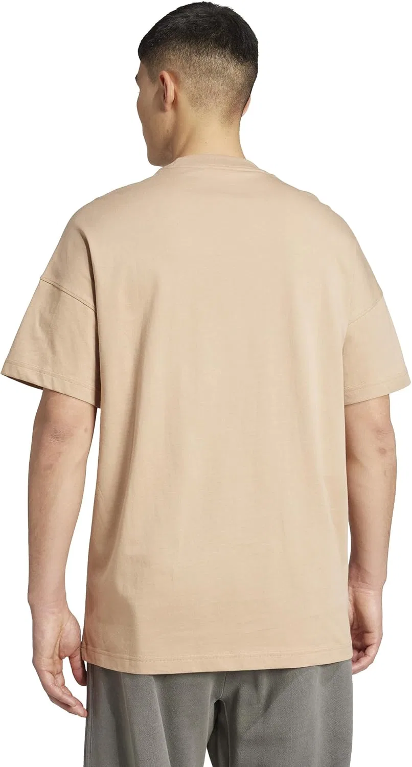 Футболка свободного кроя adidas, цвет Warm Sandstone — фото 4