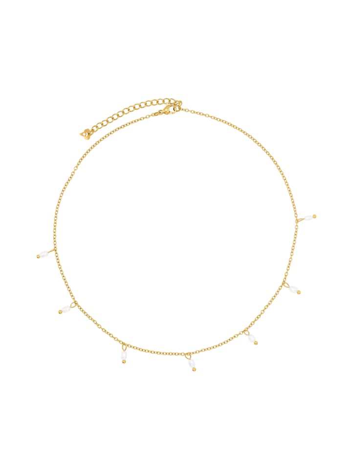 

Steel_Art Женское жемчужное ожерелье Evius золотистого цвета