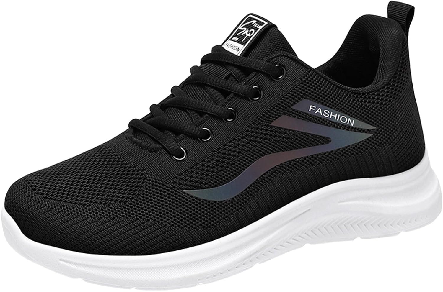 

Мужские слипоны для ходьбы, повседневные и элегантные, с эффектом памяти, ультралегкие, дышащие, модные кроссовки, противоскользящие, для дома, улицы, спорта и работы Generic, черный