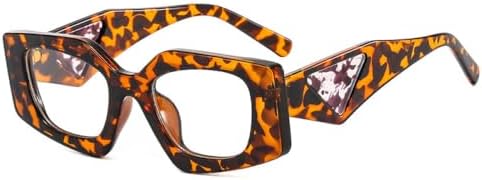 

Популярные модные солнцезащитные очки Polygon 2027 года для женщин, ретро-очки с желейными линзами, защита от УФ-излучения UV400, прозрачная оправа для мужчин MTZJH, Leopard Clear