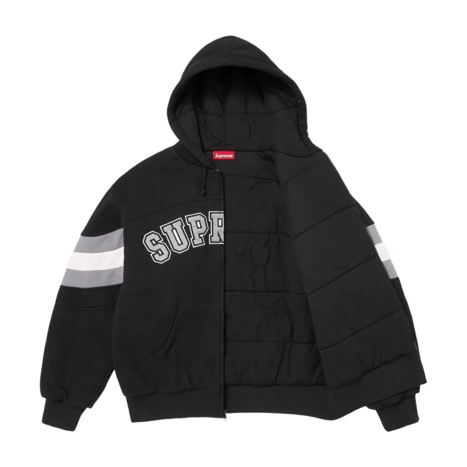 Толстовка Supreme SS26 на молнии с капюшоном, черная — фото 2