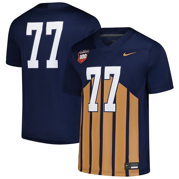 

Мужская футболка #77 Illinois Fighting Illini Untouchable Nike