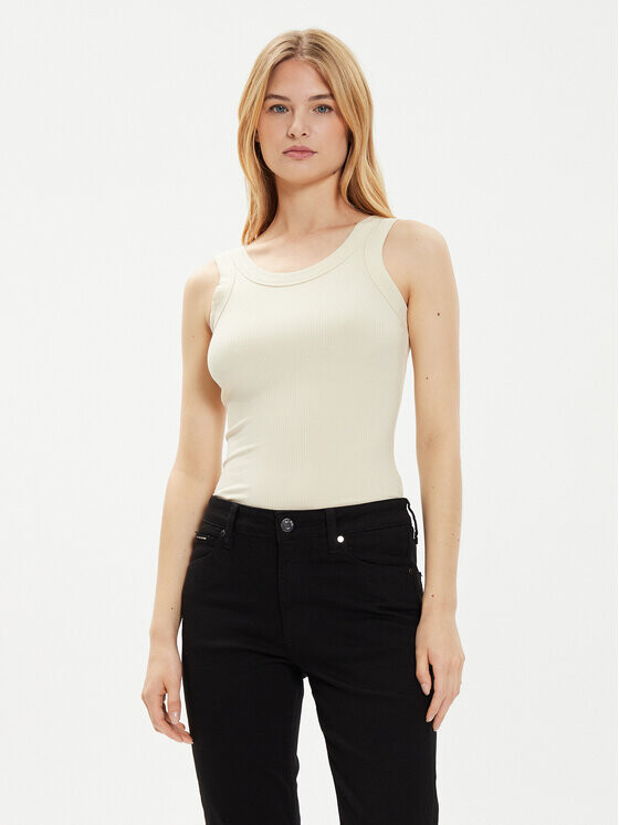 

Топ Calvin Klein, бежевый