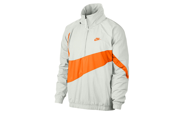 Nike Куртка мужская бело-оранжевая, White Orange — фото 2